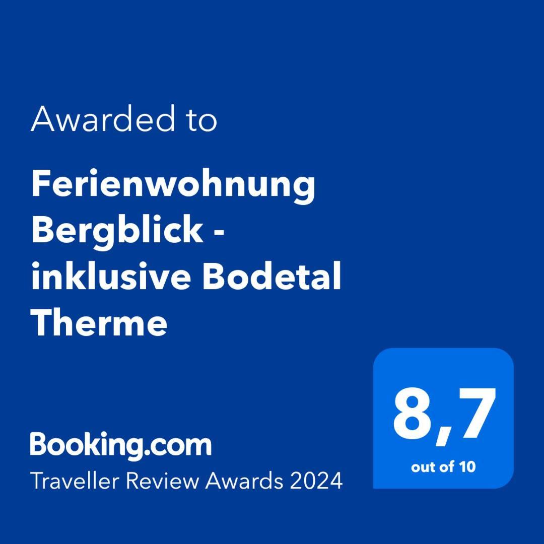טאלה Ferienwohnung Bergblick - Inklusive Bodetal Therme מראה חיצוני תמונה